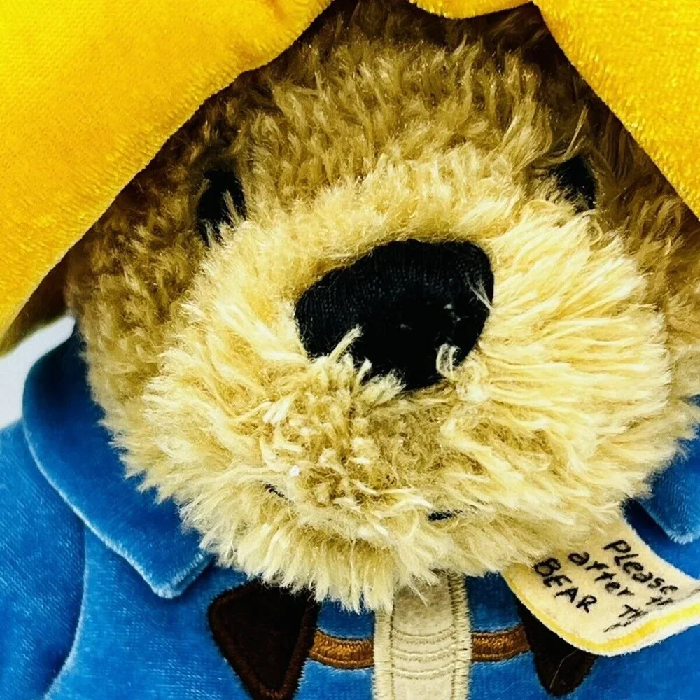 Yottoy My First Paddington Bear Plush Yellow‎ Hat Blue Jacket 8 inch Stuffed